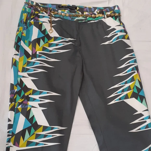 W118 by Walter Baker crop multi colored ankle pants size medium - Picture 2 of 12